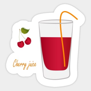 Fruit juice. Sticker